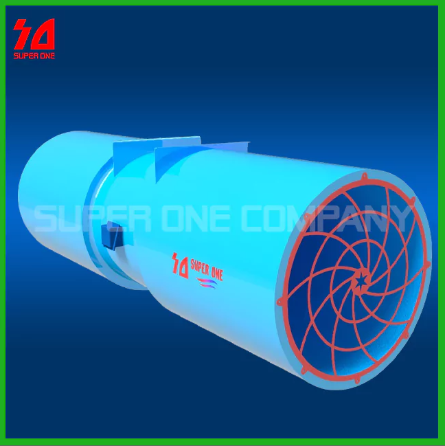 Quạt hướng trục thông gió tầng hầm AJ - Quạt Công Nghiệp Super One - Công Ty TNHH Super One